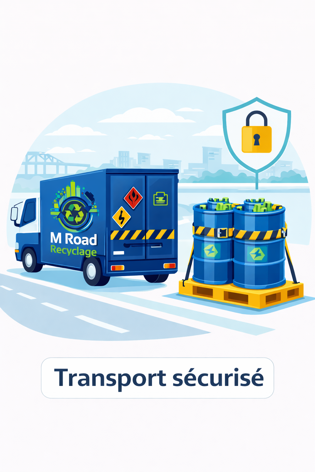 Transport sécurisé batteries lithium