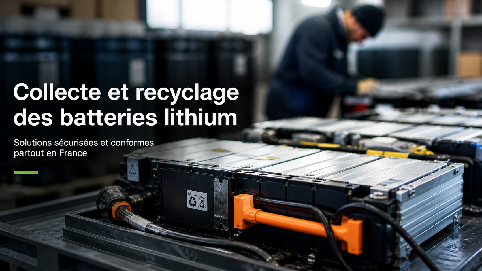 Collecte de batteries lithium pour les entreprises
